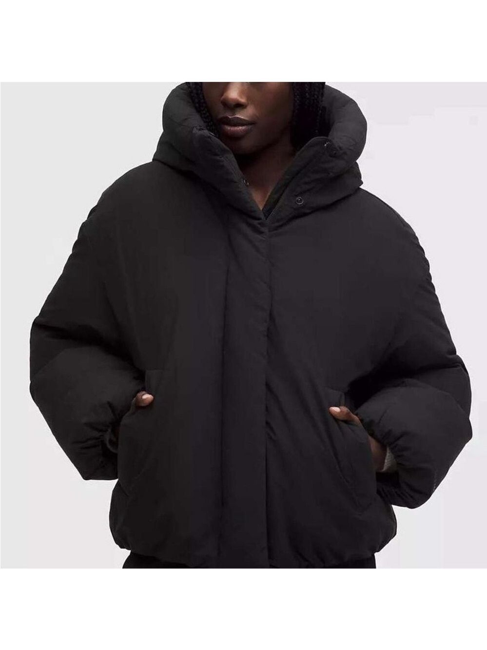 lululemon NWT Black Bubble Hem 600 Down Fill Puffer Jacket Size XL